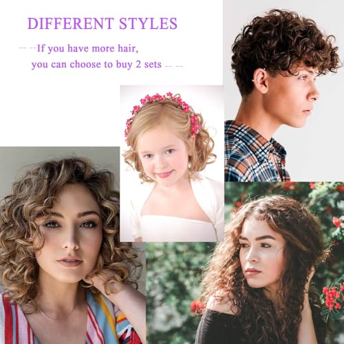 ZMD Juego de 28 rulos de plástico para el cabello, de 0.6 pu