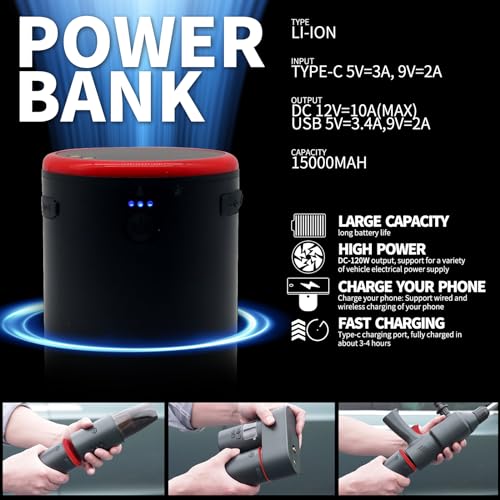 Kit de limpieza 4 en 1, lavadora eléctrica inalámbrica con b