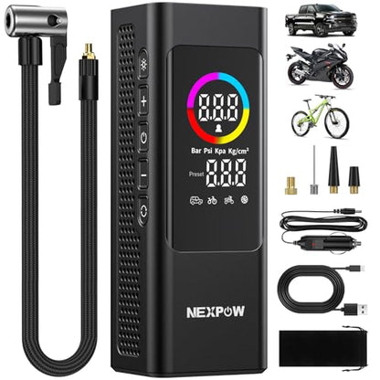 NEXPOW Compresor de aire de alta potencia NP27 - Inflador de