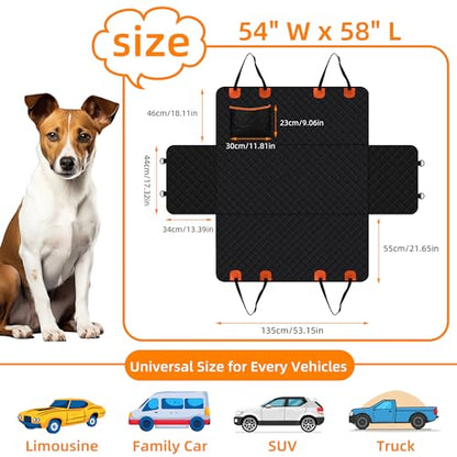 Funda de asiento de coche para perro, asiento trasero para m