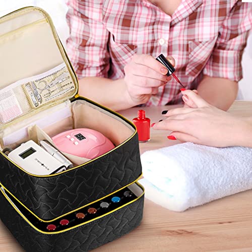 DreamGenius Estuche organizador de esmalte de uñas con capac