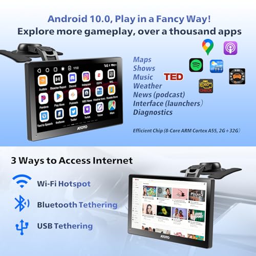 2G+32G Android portátil inalámbrico CarPlay coche estéreo co
