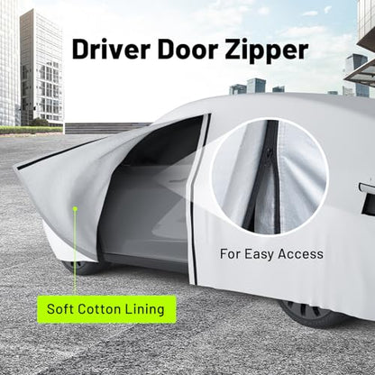 Favoto Funda impermeable para automóvil para exteriores, com