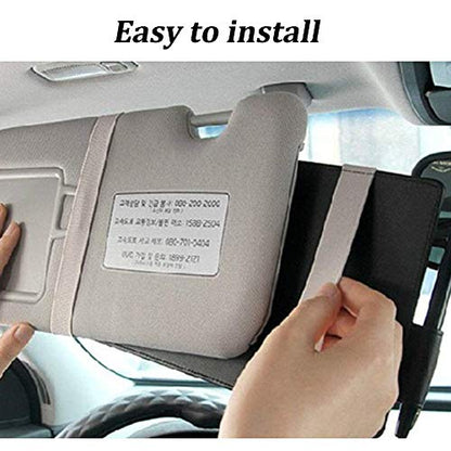 Organizador de visera para automóvil, accesorios de interior