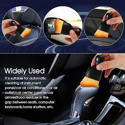3 cepillos para el polvo para detalles del interior del auto