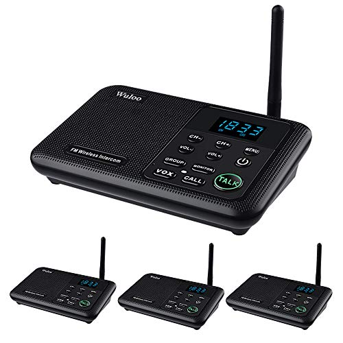 Wuloo Intercomunicadores inalámbricos para el hogar, rango d