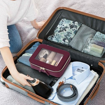 Bolsa de maquillaje transparente pequeña para cosméticos y a