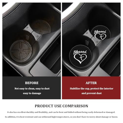2 posavasos para automóvil, inserto de portavasos de 2.75 pu