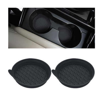 2 posavasos para automóvil, tapetes de silicona antideslizan