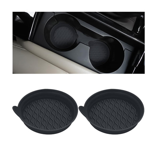 2 posavasos para automóvil, tapetes de silicona antideslizan