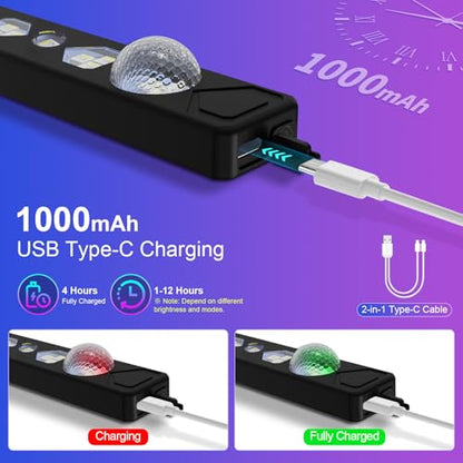 PIFOOG Luces interiores de coche LED inalámbricas RGB coches