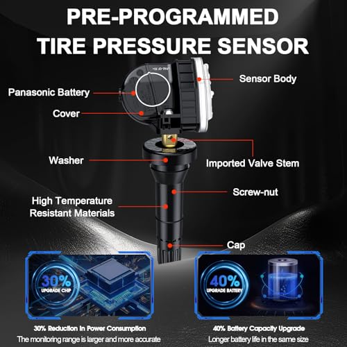 TPMS Sensor 315MHZ Sensores de monitor de presión de neumáti