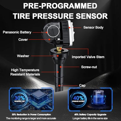 TPMS Sensor 315MHZ Sensores de monitor de presión de neumáti