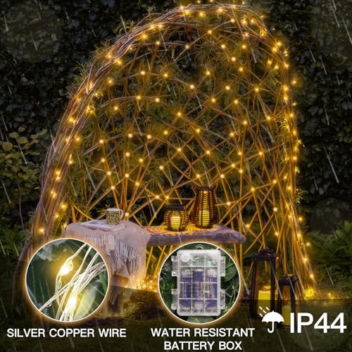 suddus - Tira de 100 luces LED para exteriores, 33 pies, gui