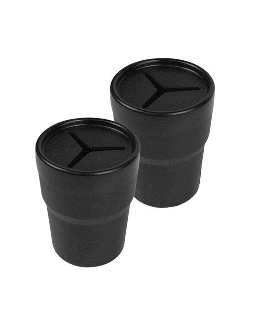 Paquete de 2 soportes negros para almacenamiento de automóvi