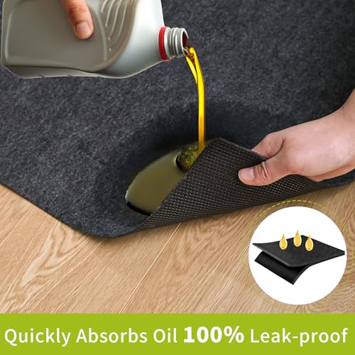 Tapete absorbente para derrames de aceite, 96 x 48 pulgadas,