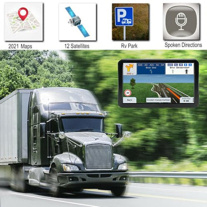 Navegador GPS para automóvil, mapa más reciente de 2025, pan