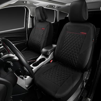 CAR PASS Funda acolchada de cuero para asiento de dos asient