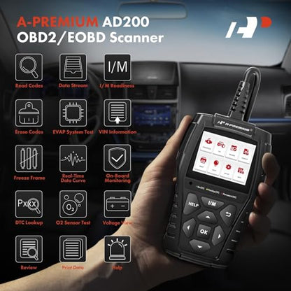 A-Premium AD200 escáner OBD2 profesional herramienta de diag