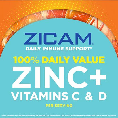 Zicam Apoyo inmunológico diario, suplemento de gomita, zinc,