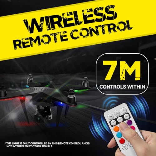 8 luces estroboscópicas LED inalámbricas con control remoto,