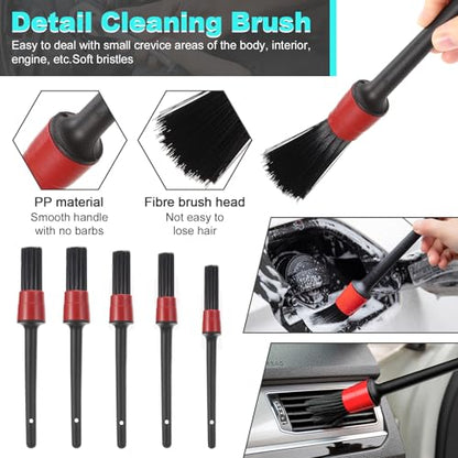 OCR Kit de 25 piezas de limpieza para automóvil, limpiador i