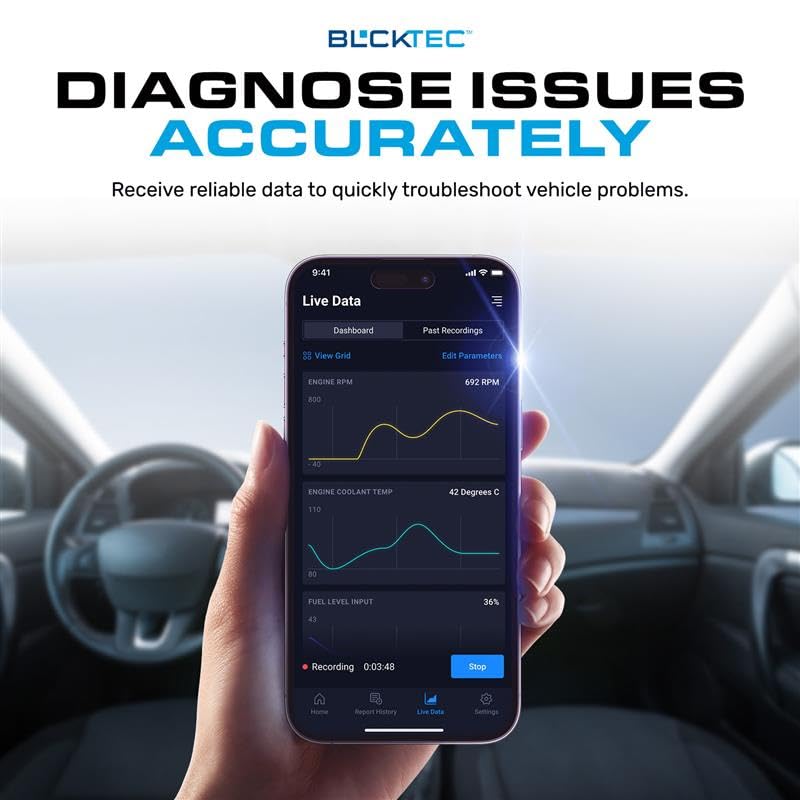 BLCKTEC 410 Bluetooth OBD2 escáner herramienta de diagnóstic