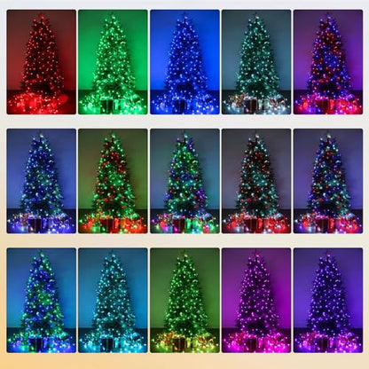Joomer Luces de Navidad RGB que cambian de color, 33 pies, 1