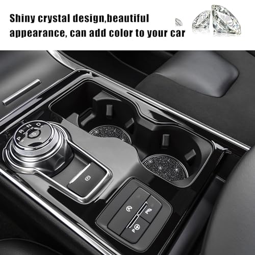 Ziciner 2 posavasos con diamantes de imitación para automóvi