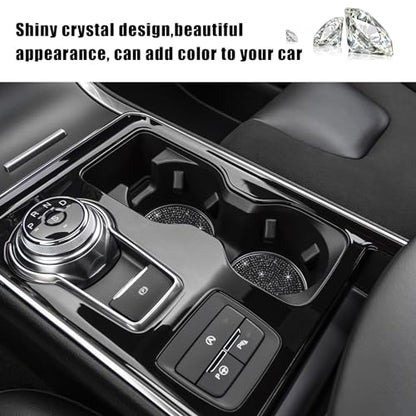 Ziciner 2 posavasos con diamantes de imitación para automóvi