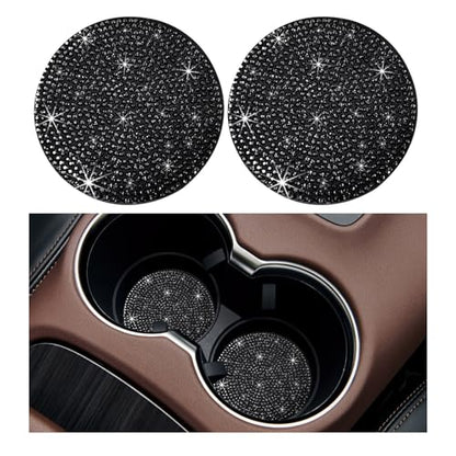 Ziciner 2 posavasos con diamantes de imitación para automóvi
