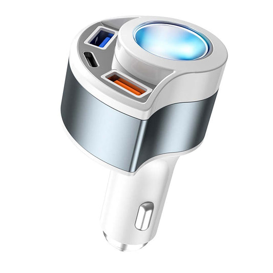 [QC3.0 y 4 en 1] Adaptador de cargador de coche USB, adaptad