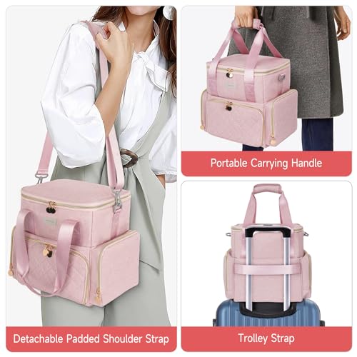 Bolsa de maquillaje extragrande, organizador de cosméticos 4