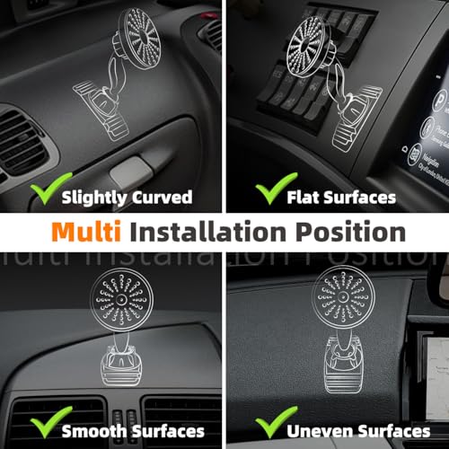 eSamcore Soporte de teléfono para automóvil – Soporte magnét