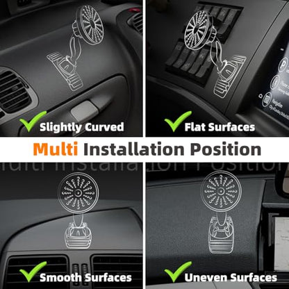 eSamcore Soporte de teléfono para automóvil – Soporte magnét