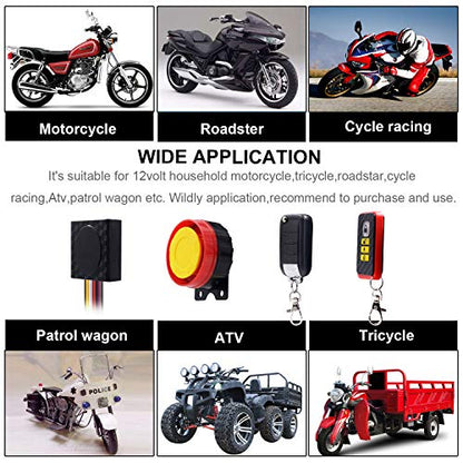 Bluefire® Kit de seguridad de sistema de alarma para motocic