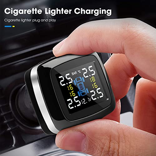 Jansite Sistema de monitoreo de presión de neumáticos TPMS,