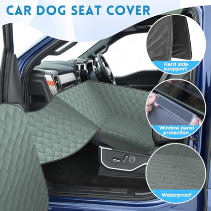 Funda de asiento de camión para perro para asiento delantero