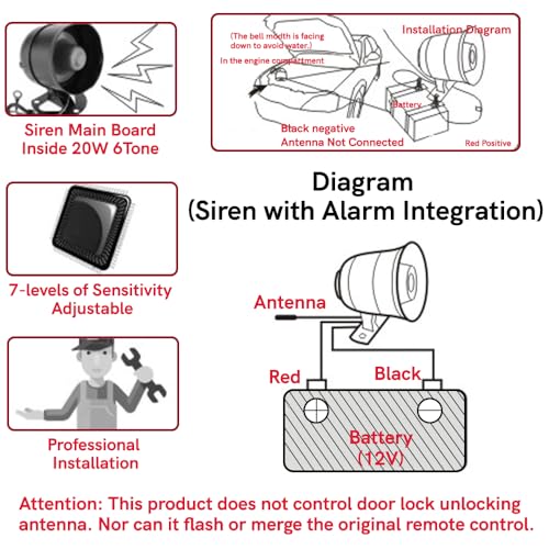 Dispositivo de alarma universal de vibración con control rem