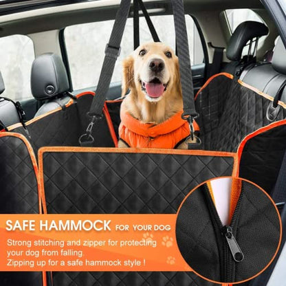 Funda de asiento de coche para perro, hamaca impermeable par
