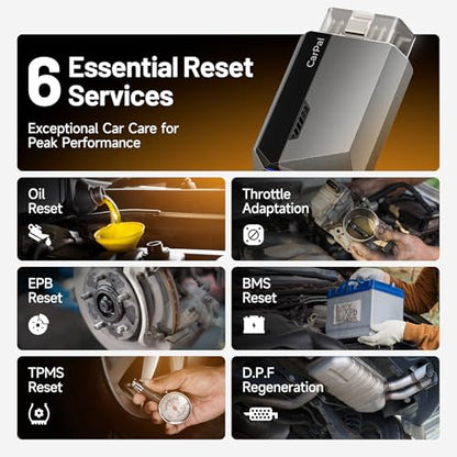 TOPDON Carpal OBD2 escáner Bluetooth - Escáner para coche, h