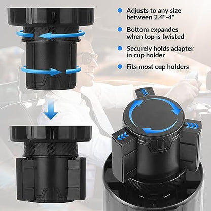 SACSTAR Expansor de portavasos para automóvil con soporte pa