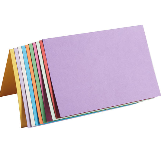 Paquete de 50 tarjetas en blanco plegadas, tarjetas de felic