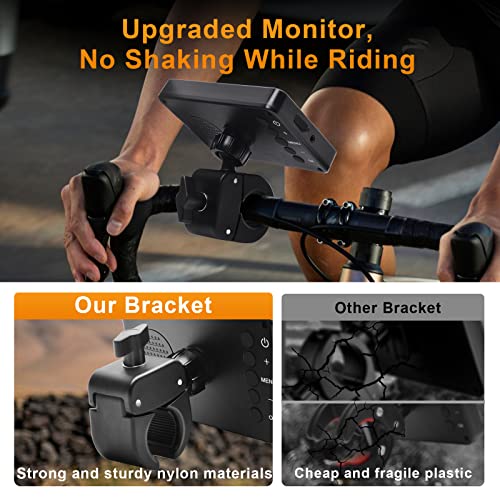 Cámara de visión trasera para bicicleta con monitor HD de 4.