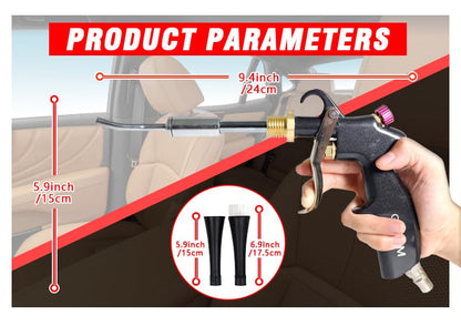 Pistola de aire para limpieza interior de automóvil, herrami