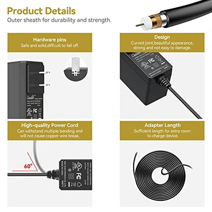 Adaptador de CA de 6 pies para CEN TECH 5 en 1 Paquete de en
