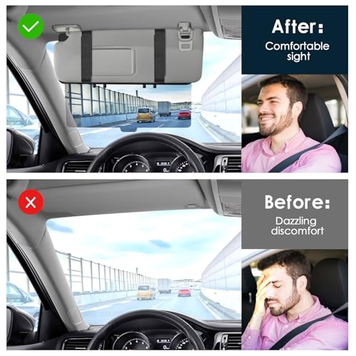 Extensor de visera solar para automóvil con soporte de regis