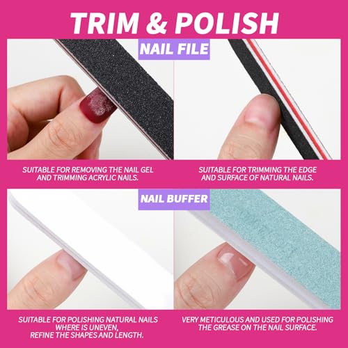 FANDAMEI Kit de herramientas para quitar esmalte de uñas con