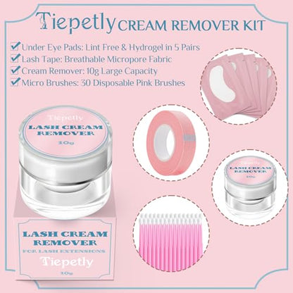 Tiepetly Removedor de extensiones de pestañas, 0.35 onzas, d