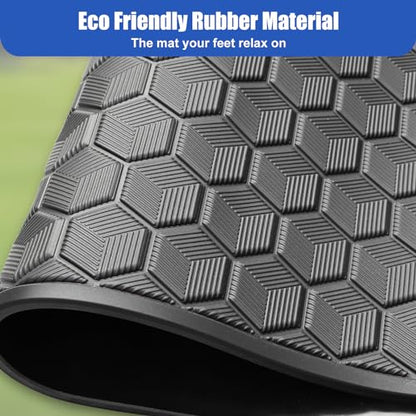 iLSKW Golf Cart Mat for Club Car Ds Floor Liner Unique Cube